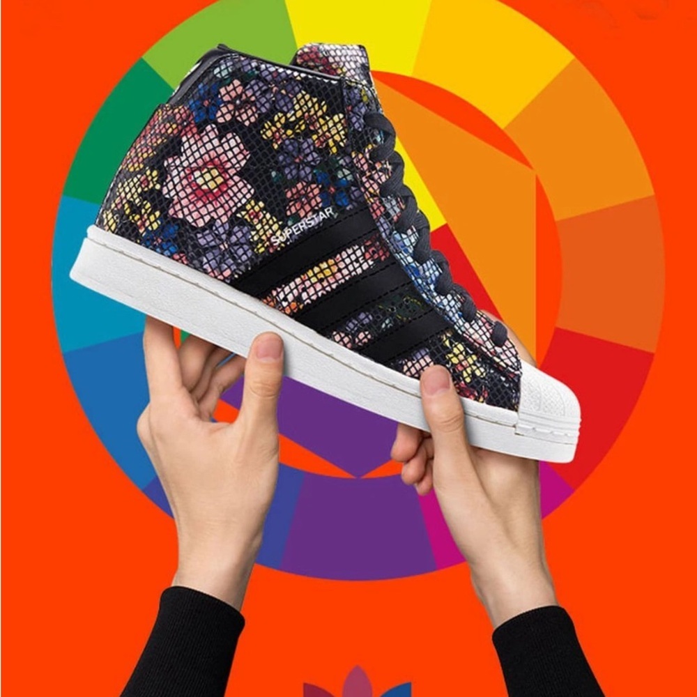 Adidas Women Superstar Up Floral Sneakers